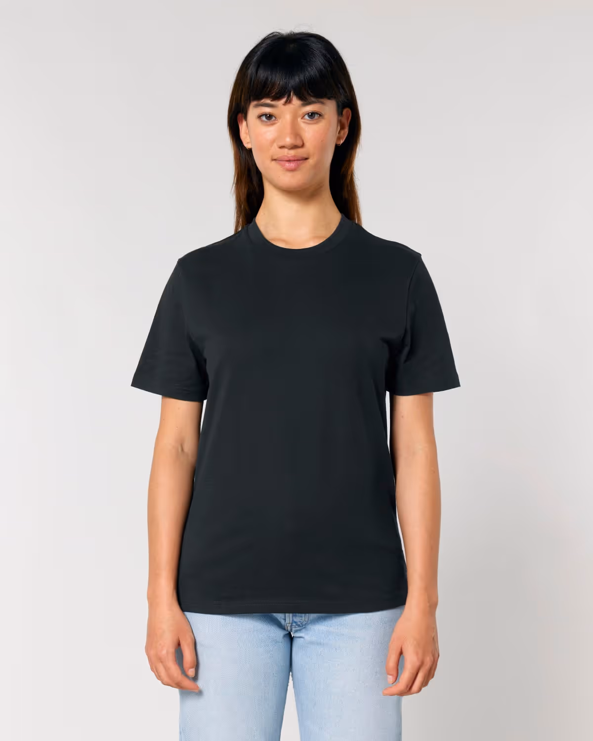 T-shirt Creator 2.0 Unisex Organic – sesja studyjna, przód, detal kroju