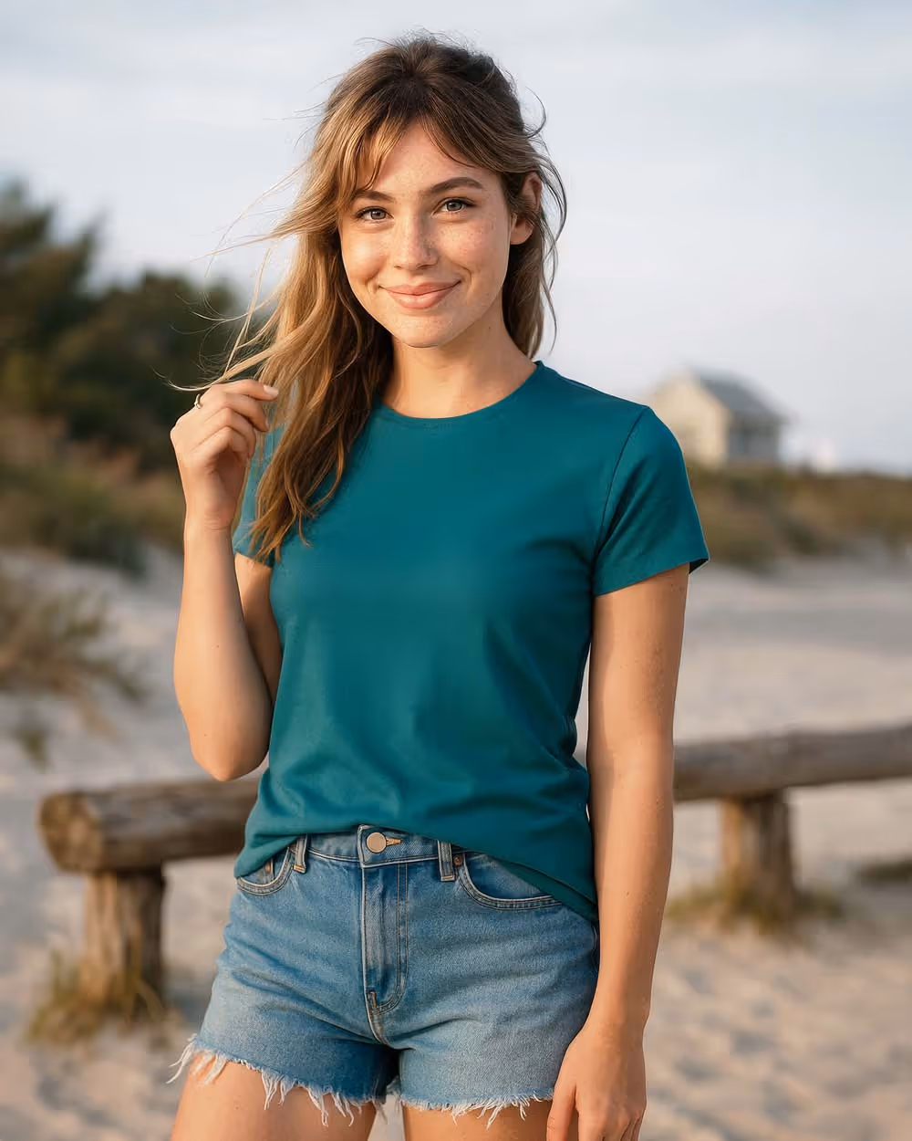 T-shirt Regular Fit Woman Classic – zdjęcie 2