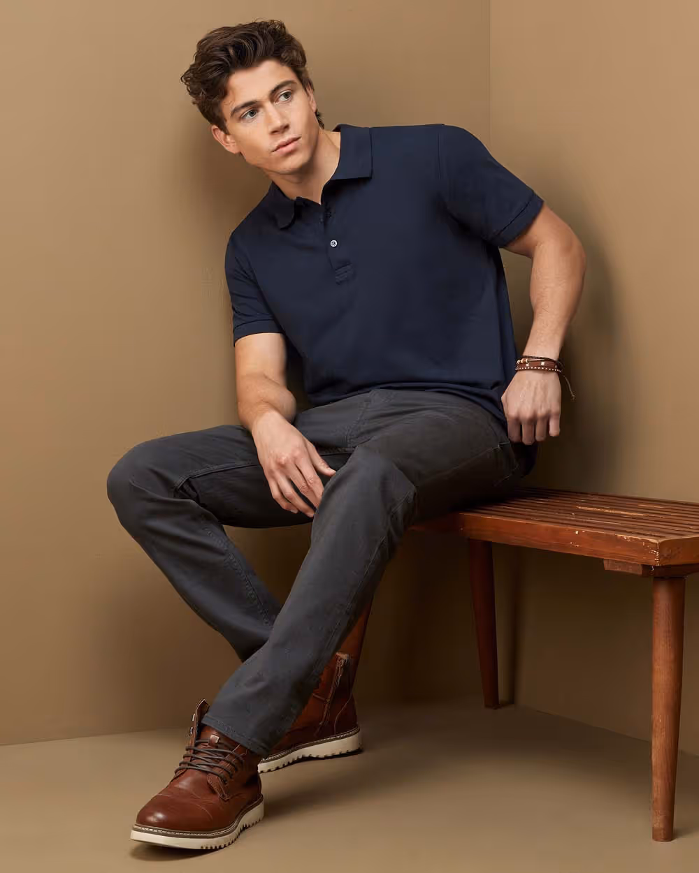 Polo Straight Fit Men Classic – zdjęcie 2